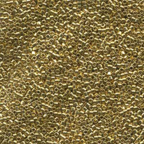 Miyuki 11/0 Delica Bead - DB034 - Lined Light 24K Gold