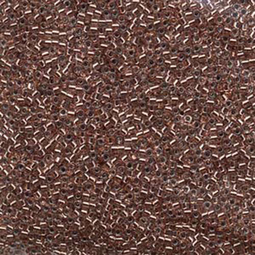 Miyuki 11/0 Delica Bead - DB037 - Copper Lined Crystal