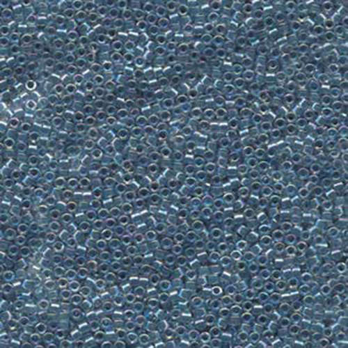 Miyuki 11/0 Delica Bead - DB058 - Lined Light Blue AB