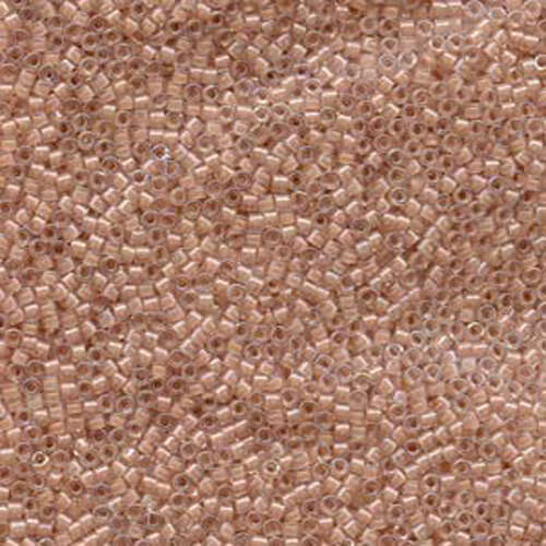 Miyuki 11/0 Delica Bead - DB069 - Lined Beige AB