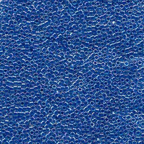 Miyuki 11/0 Delica Bead - DB077 - Lined Blue AB