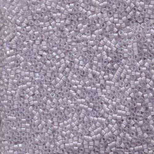 Miyuki 11/0 Delica Bead - DB080 - Lined Pale Lavender AB