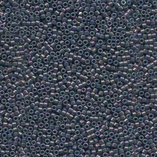 Miyuki 11/0 Delica Bead - DB134 - Opaque Purple Grey Rainbow Luster