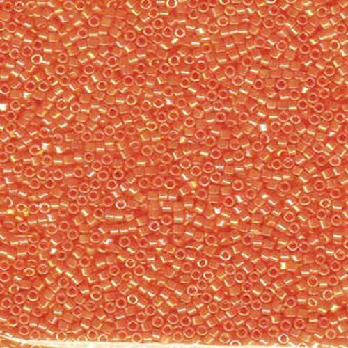 Miyuki 11/0 Delica Bead - DB161 - Opaque Orange AB