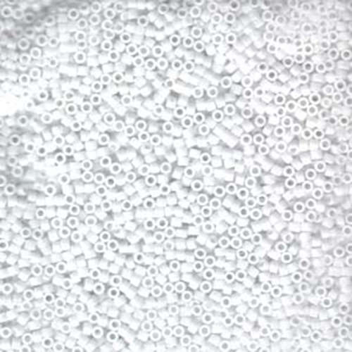 Miyuki 11/0 Delica Bead - DB200 - Opaque Chalk White