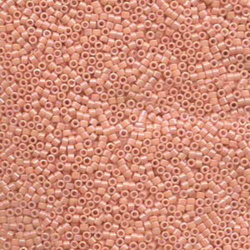 Miyuki 11/0 Delica Bead - DB207-1 - Opaque Peach Luster - Lead Free