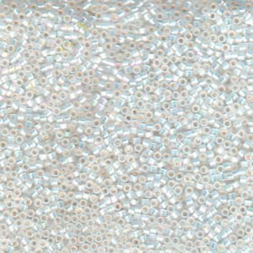 Miyuki 11/0 Delica Bead - DB222 - White Opal AB