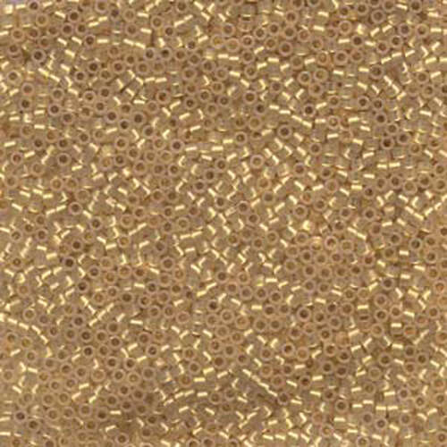 Miyuki 11/0 Delica Bead - DB230 - Lined 24KT Gold / Cream