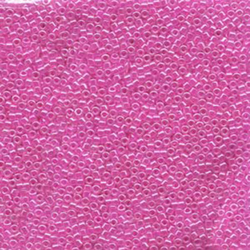 Miyuki 11/0 Delica Bead - DB247 - Crystal Lined Fuchsia Luster