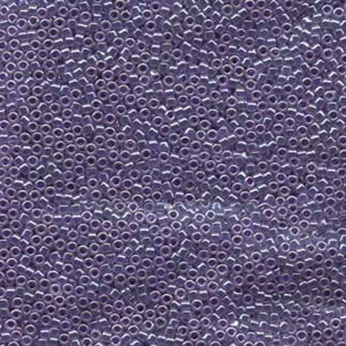 Miyuki 11/0 Delica Bead - DB250 - Lined Crystal / Violet