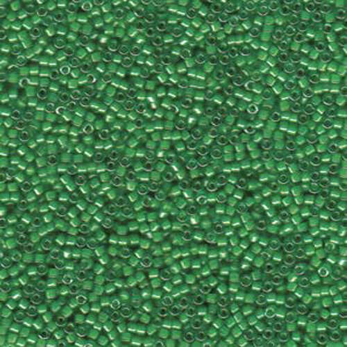 Miyuki 11/0 Delica Bead - DB274 - Lined Green / Lime Luster