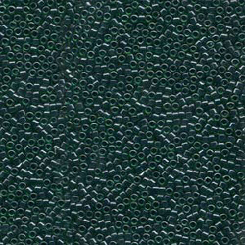 Miyuki 11/0 Delica Bead - DB275 - Lined Emerald Green / Teal Luster