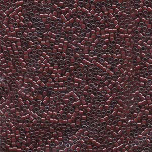 Miyuki 11/0 Delica Bead - DB280 - Crystal Lined Dark Plum Luster