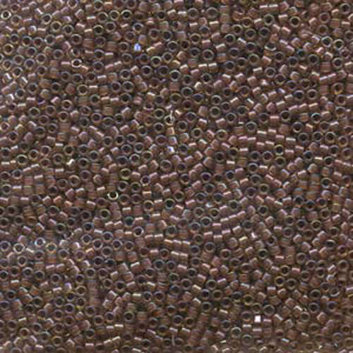 Miyuki 11/0 Delica Bead - DB287 - Lined Cinnamon / Topaz Luster