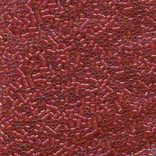 Miyuki 11/0 Delica Bead - DB295 - Lined Red / Red AB Luster
