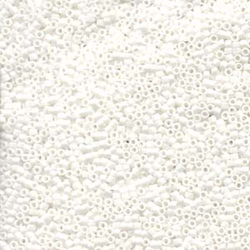 Miyuki 11/0 Delica Bead - DB351 - Matte White