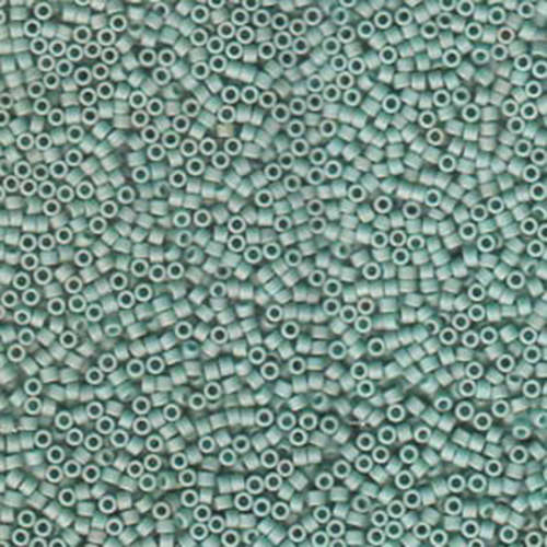 Miyuki 11/0 Delica Bead - DB374 - Matte Metallic Seafoam Green