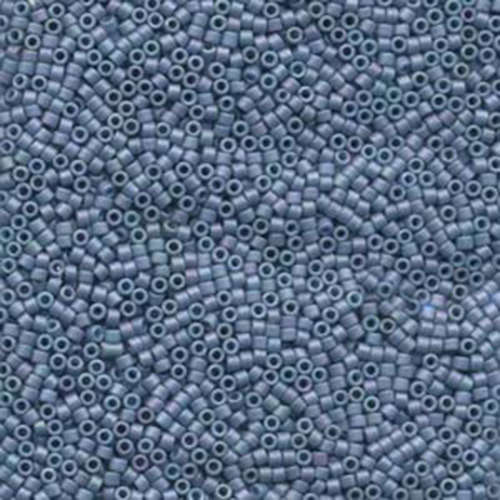 Miyuki 11/0 Delica Bead - DB376 - Matte Metallic Light Grey Blue
