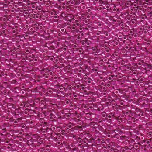 Miyuki 11/0 Delica Bead - DB422 - Galvanized Dyed Magenta