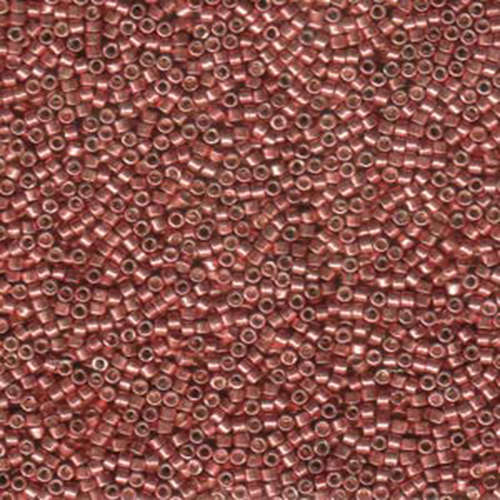 Miyuki 11/0 Delica Bead - DB423 - Galvanized Dyed Cranberry