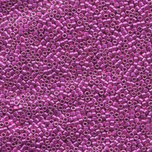 Miyuki 11/0 Delica Bead - DB425 - Galvanized Dyed Bright Pink