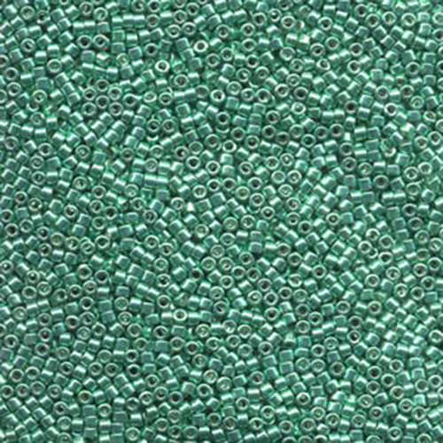 Miyuki 11/0 Delica Bead - DB426 - Galvanized Dyed Medium Green