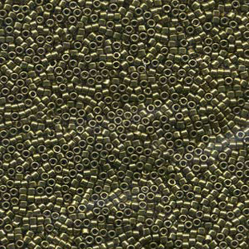 Miyuki 11/0 Delica Bead - DB456 - Galvanized Dyed Olive