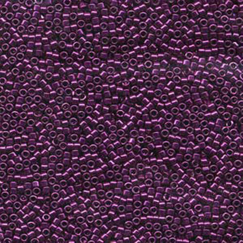 Miyuki 11/0 Delica Bead - DB463 - Galvanized Dyed Dark Fuchsia