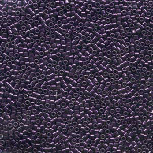 Miyuki 11/0 Delica Bead - DB464 - Galvanized Dyed Dark Purple