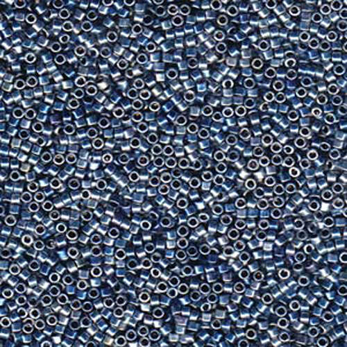 Miyuki 11/0 Delica Bead - DB544 - Palladium Blue Gold Iris