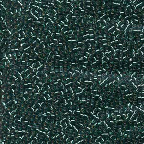 Miyuki 11/0 Delica Bead - DB607 - Silver Lined Dyed Teal