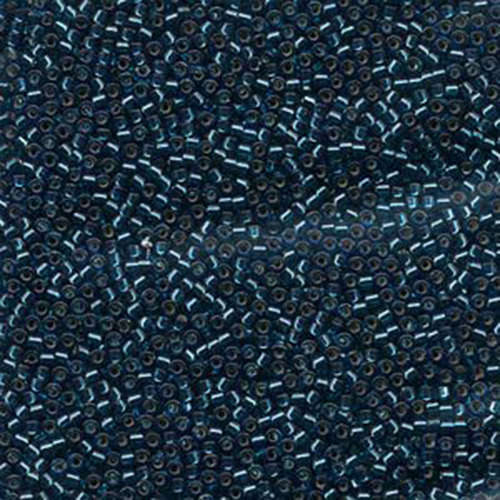 Miyuki 11/0 Delica Bead - DB608 - Silver Lined Dyed Blue Zircon