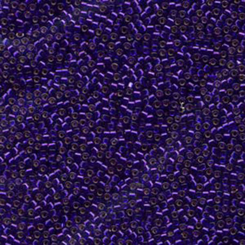 Miyuki 11/0 Delica Bead - DB610 - Silver Lined Dyed Violet