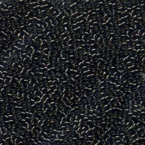 Miyuki 11/0 Delica Bead - DB613 - Silver Lined Dyed Dark Grey