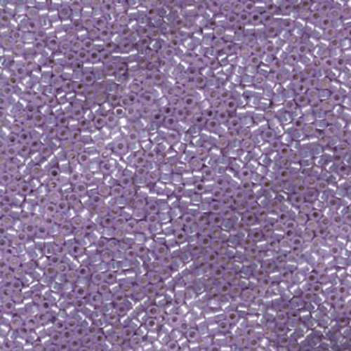Miyuki 11/0 Delica Bead - DB629 - Silver Lined Light Lavender Alabaster