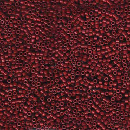 Miyuki 11/0 Delica Bead - DB654 - Opaque Dyed Cranberry