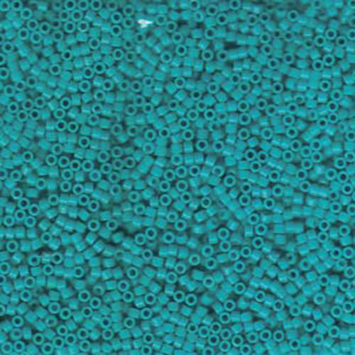 Miyuki 11/0 Delica Bead - DB658 - Opaque Dyed Turquoise Green