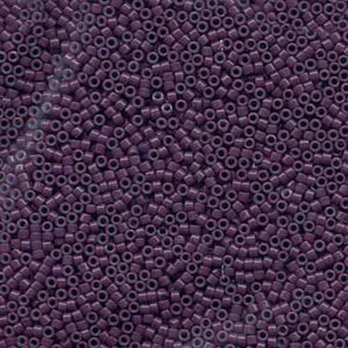 Miyuki 11/0 Delica Bead - DB662 - Dyed Opaque Dark Mauve