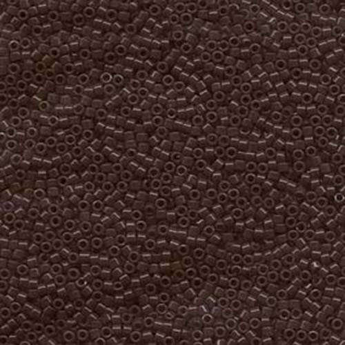 Miyuki 11/0 Delica Bead - DB734 - Opaque Chocolate Brown