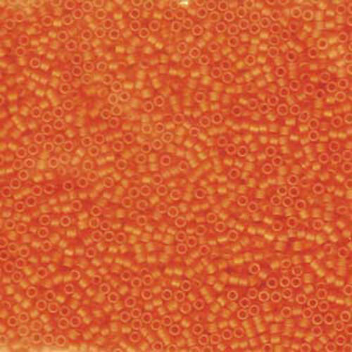 Miyuki 11/0 Delica Bead - DB744 - Matte Transparent Orange