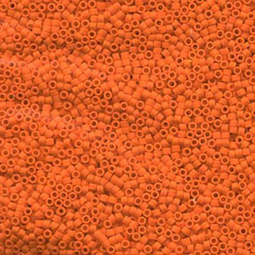 Miyuki 11/0 Delica Bead - DB752 - Matte Opaque Orange