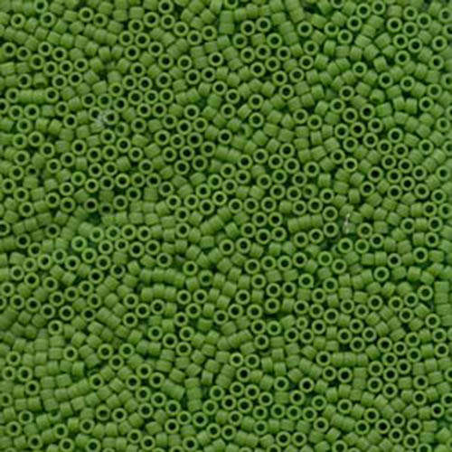 Miyuki 11/0 Delica Bead - DB754 - Matte Opaque Pea Green