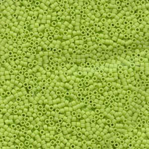 Miyuki 11/0 Delica Bead - DB763 - Matte Opaque Chartreuse