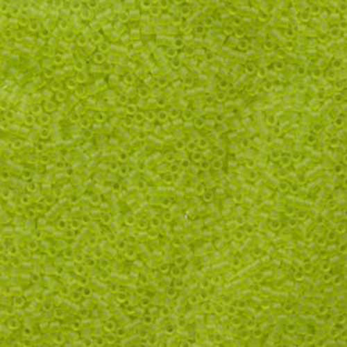 Miyuki 11/0 Delica Bead - DB766 - Matte Transparent Chartreuse