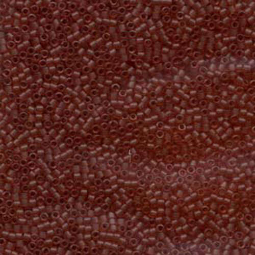 Miyuki 11/0 Delica Bead - DB773 - Matte Transparent Dyed Salmon
