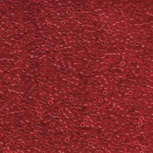 Miyuki 11/0 Delica Bead - DB774 - Matte Transparent Dyed Red