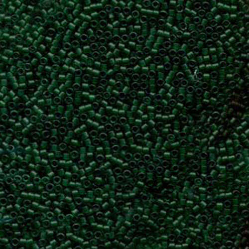 Miyuki 11/0 Delica Bead - DB776 - Matte Transparent Dyed Kelly Green