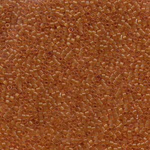 Miyuki 11/0 Delica Bead - DB781 - Matte Transparent Dyed Amber