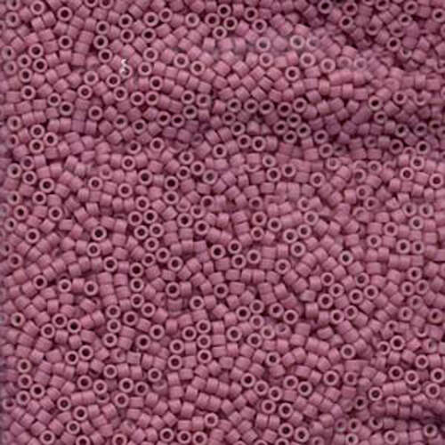 Miyuki 11/0 Delica Bead - DB800 - Matte Opaque Dyed Rose