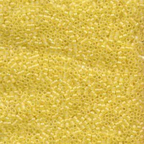 Miyuki 11/0 Delica Bead - DB854 - Matte Transparent Pale Yellow AB